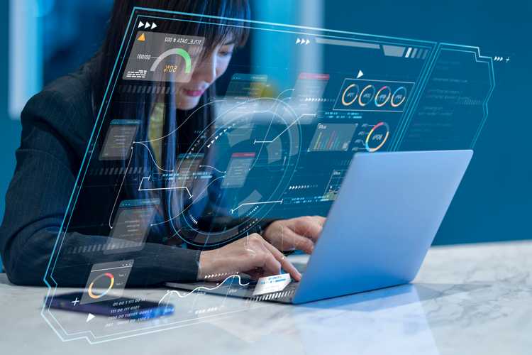 Woman working on her computer